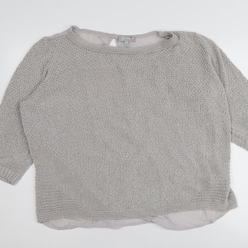 Per Una Women's Grey Pullover Jumper Size 18