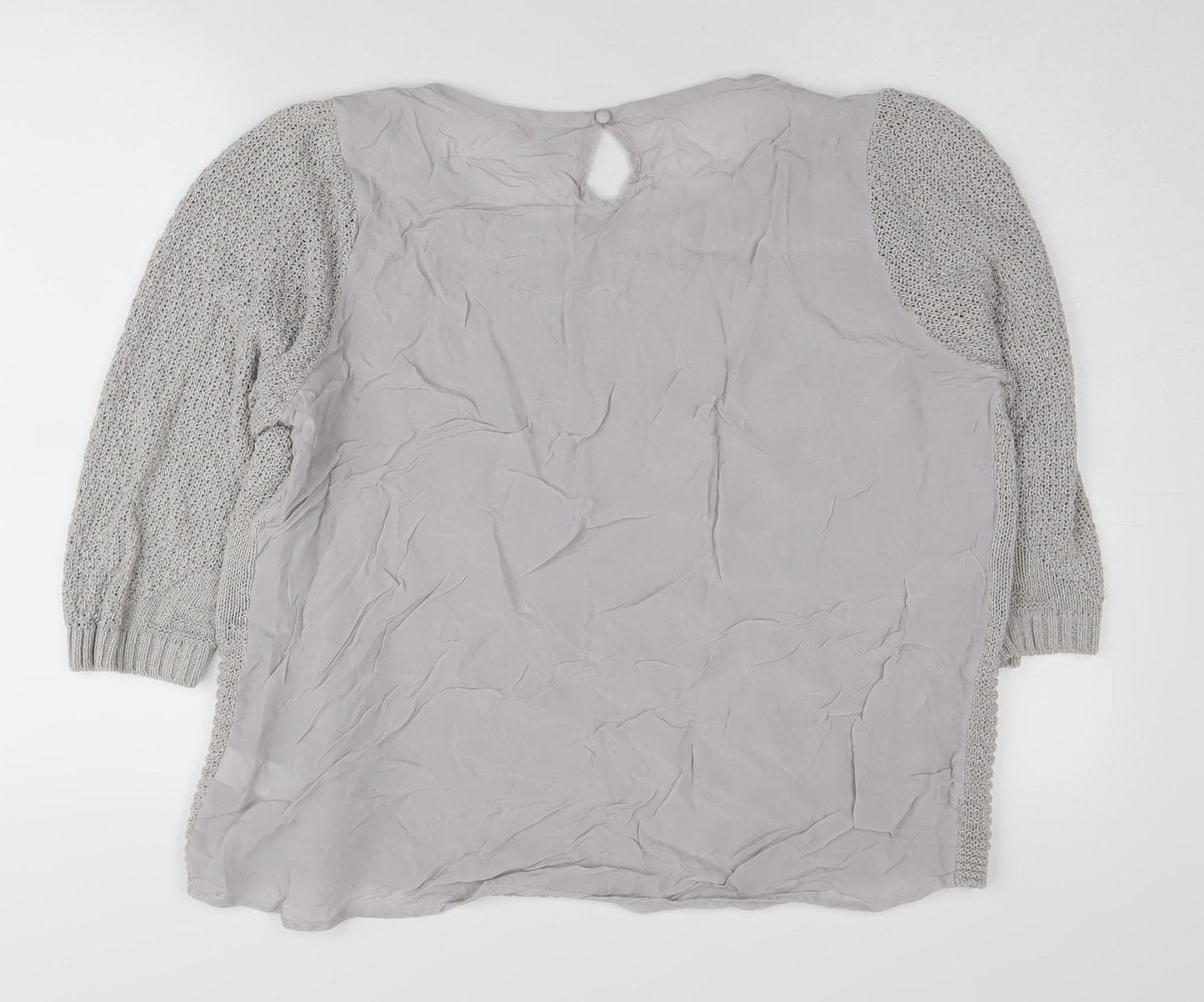 Per Una Women's Grey Pullover Jumper Size 18