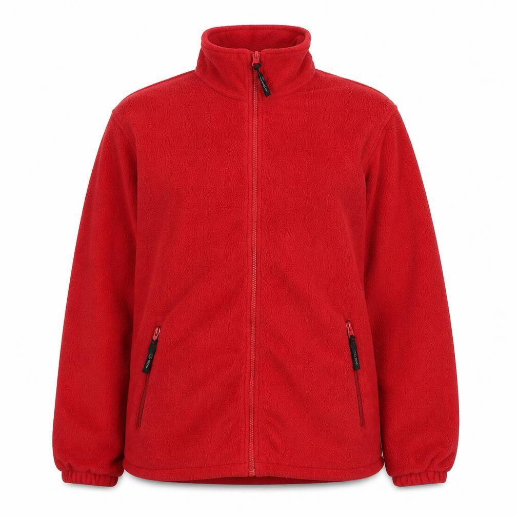 Front view of Jack Murphy Women's Red Fleece Jacket, size 12