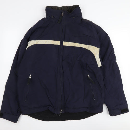 GAP Men's Blue S Puffer Jacket - Winter, Casual Style
