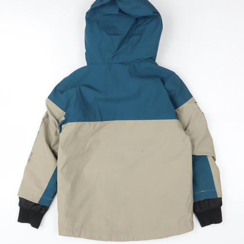 NEXT Boys Blue Beige Hooded Jacket 6 Years Casual