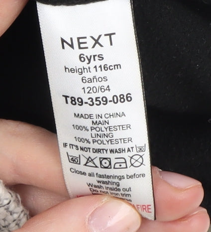 NEXT Boys Blue Beige Hooded Jacket 6 Years Casual