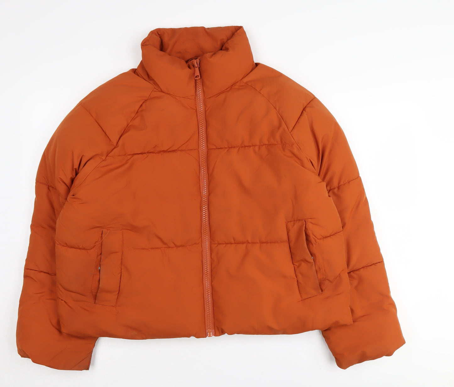 Monki Women's Orange Puffer Jacket Size S
