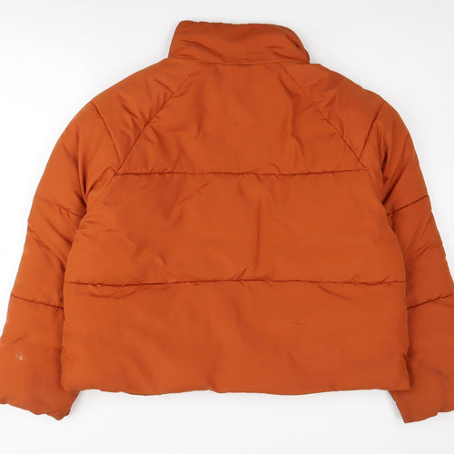 Monki Women's Orange Puffer Jacket Size S