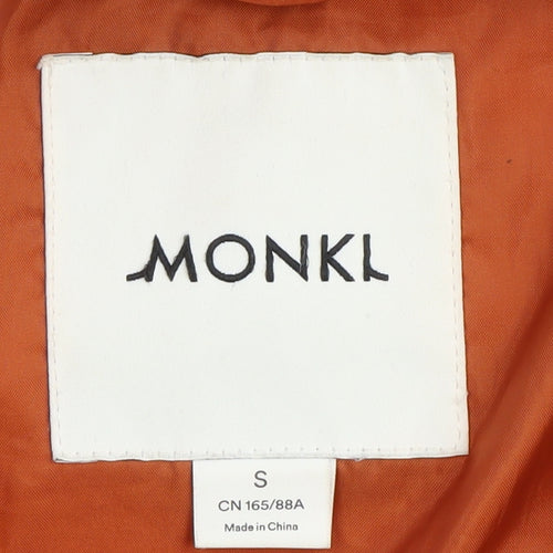 Monki Women's Orange Puffer Jacket Size S
