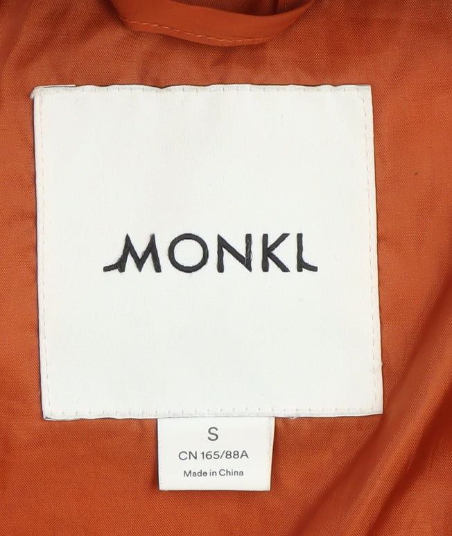 Monki Women's Orange Puffer Jacket Size S