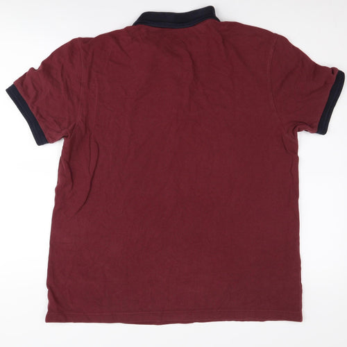 Fred Perry Men's Red Polo Shirt L, Short Sleeve
