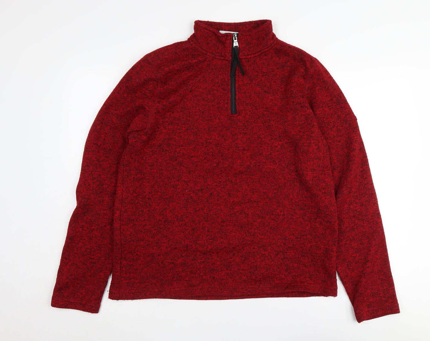TOG24 Women's Red Henley Fleece Sweatshirt M
