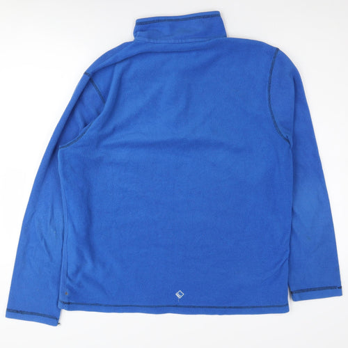 Regatta Men's Blue 1/4 Zip Fleece Sweatshirt, Size L