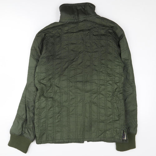 Firetrap Men's Green Quilted Jacket, S, Outdoor, Casual