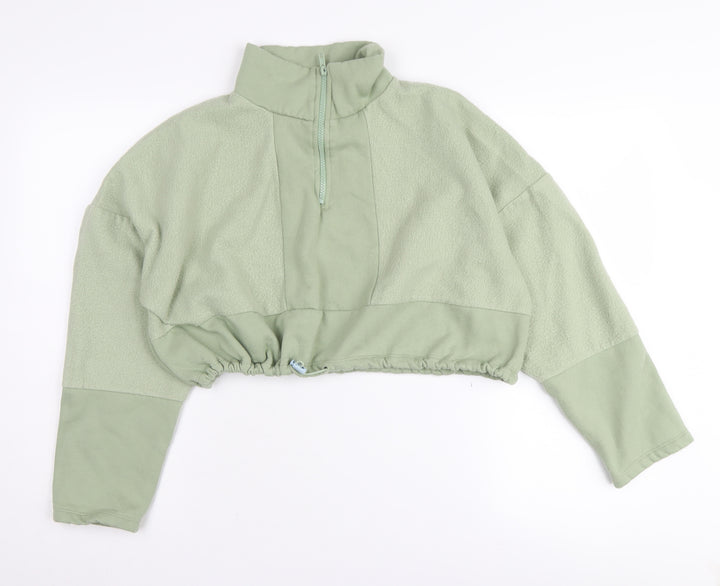 Topshop Women’s Green Pullover Sweatshirt Size S