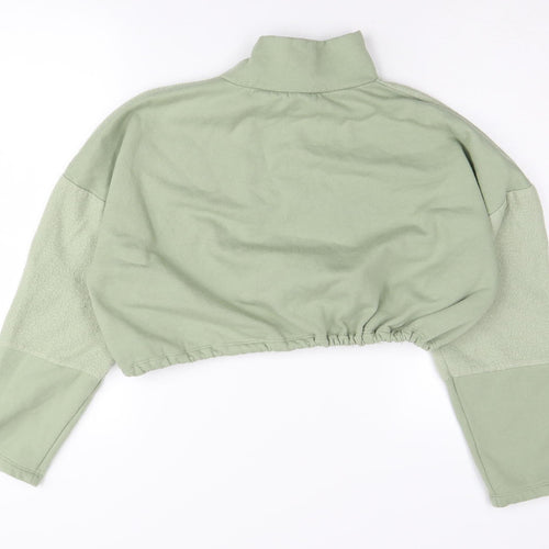 Topshop Women’s Green Pullover Sweatshirt Size S