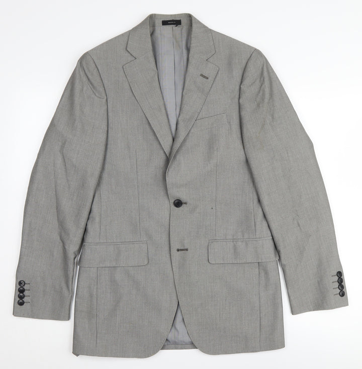J. Ferrar Men's Grey Suit Jacket, 34R, Classic Style