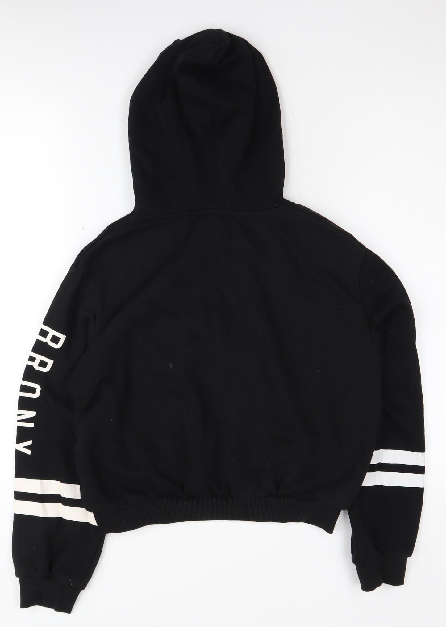 H&M Black Hoodie Unisex S Brooklyn Logo Pullover Casual
