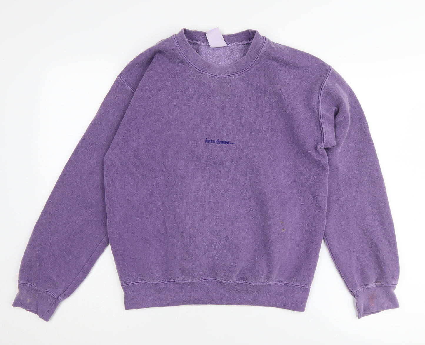iets frans... Unisex Purple Pullover Sweatshirt XS