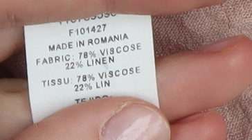 ASOS Women's Pink Cropped Blouse, Size 14, Lightweight