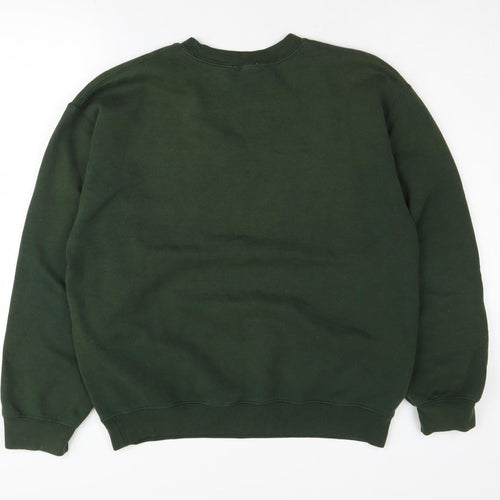 Topshop Women’s Green Pullover Sweatshirt, M, Casual