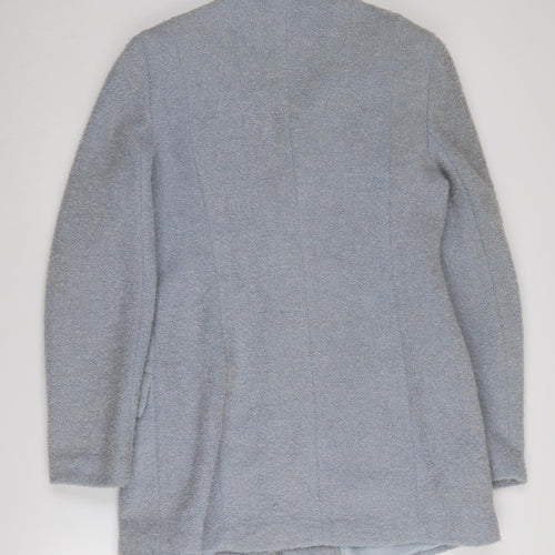 Miss Selfridge Women's Grey Wool Blend Overcoat Size 12