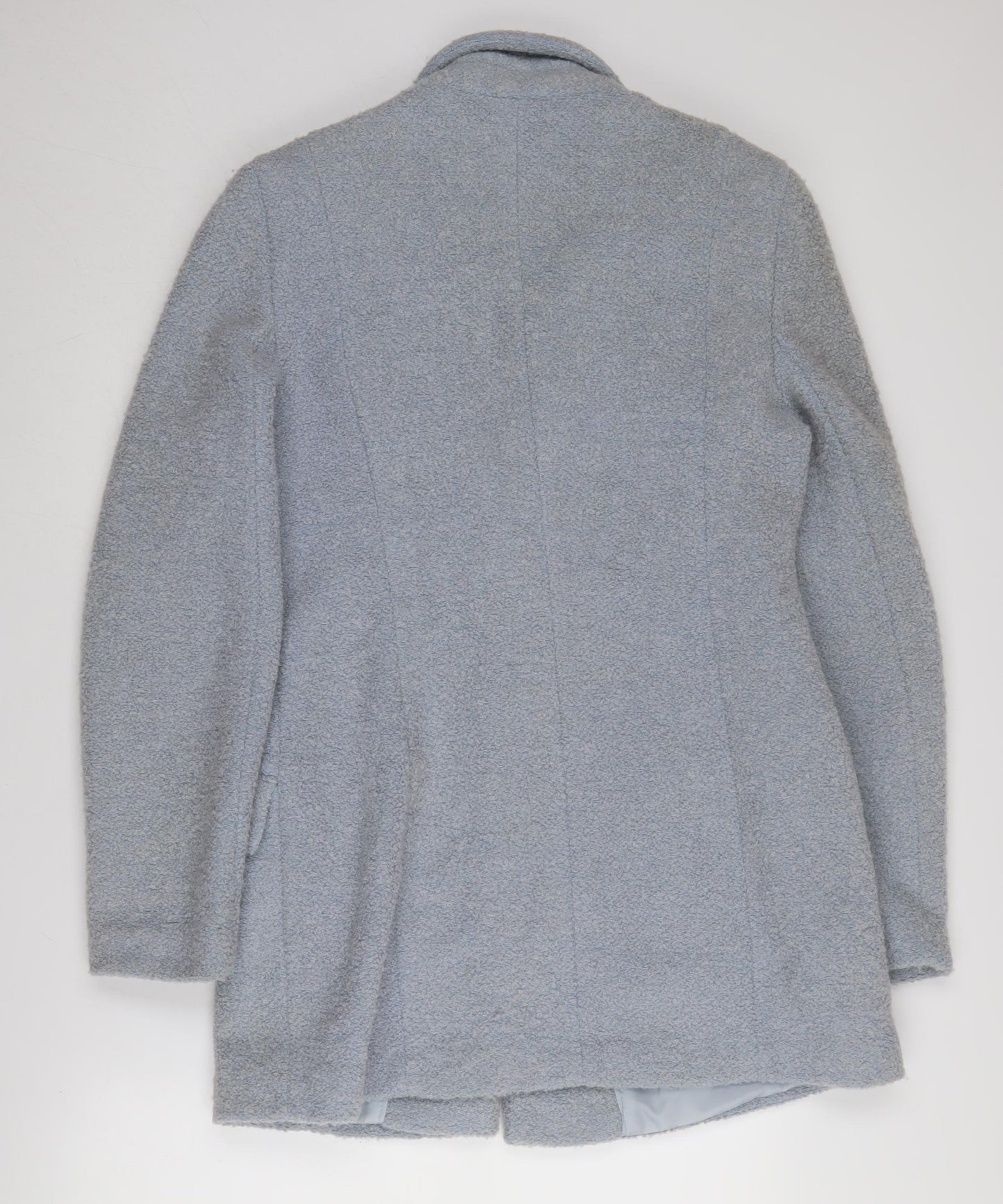 Miss Selfridge Women's Grey Wool Blend Overcoat Size 12