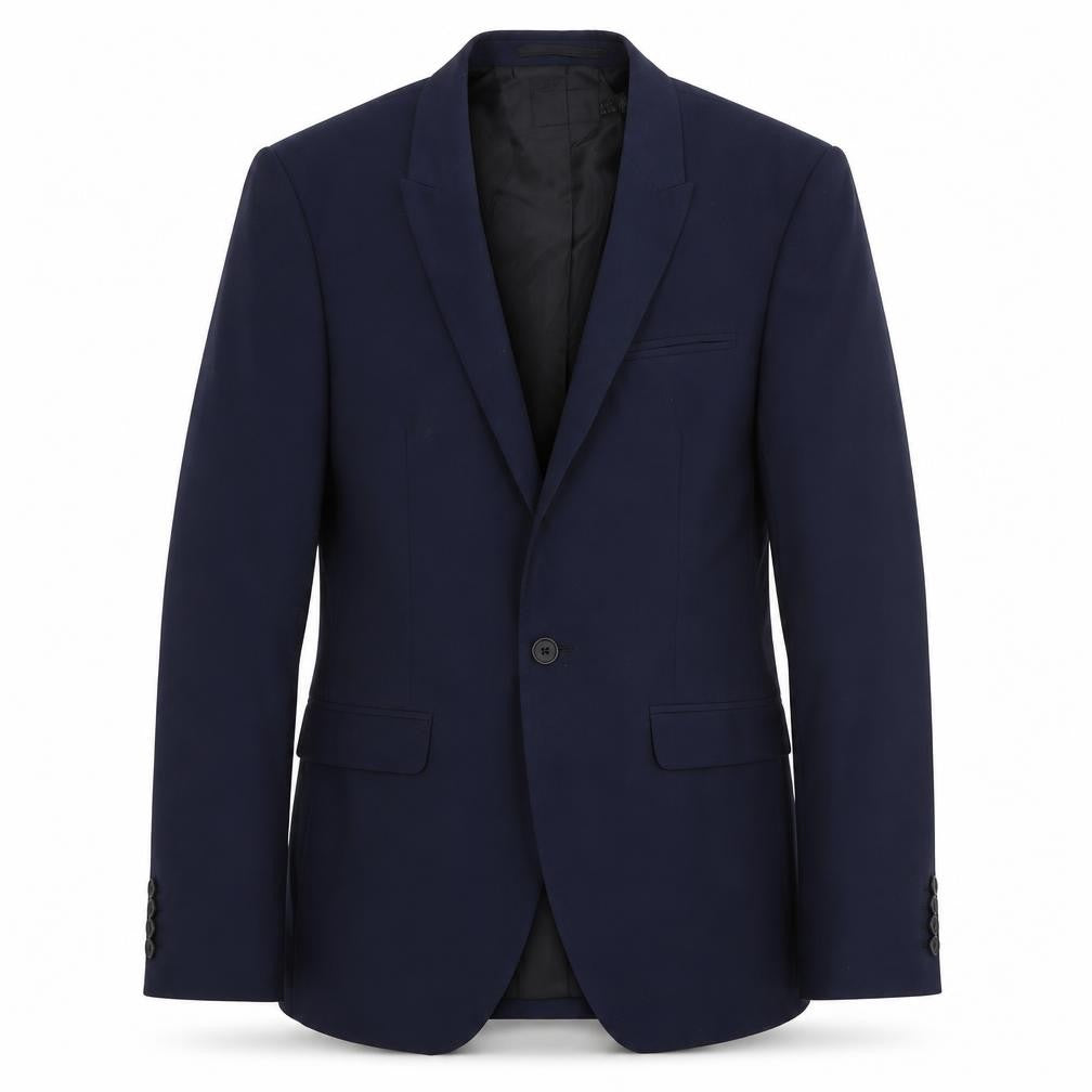 Front view of ASOS Men's Blue Blazer, 38 Chest, Regular Fit