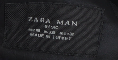 Zara Man Black Blazer, Size 38, Men's Formal Jacket