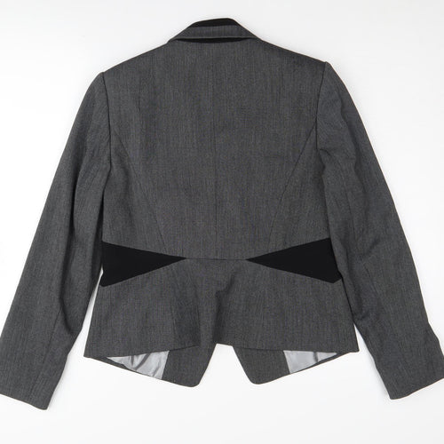 Debenhams Women's Grey Pinstripe Blazer Size 12 Petite