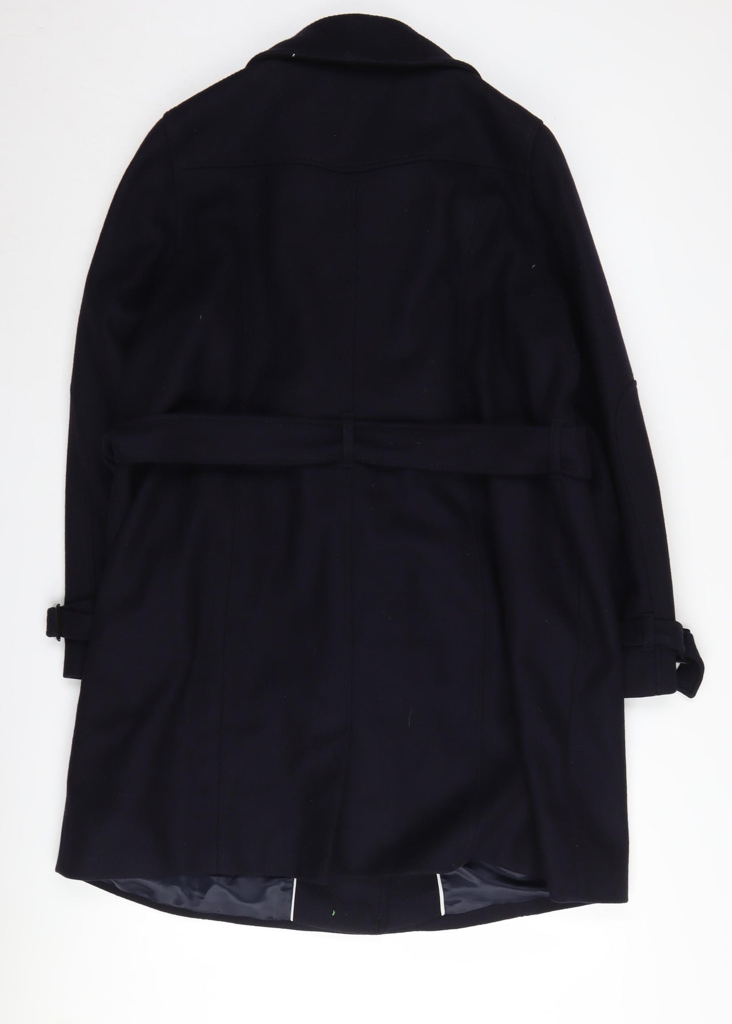 Per Una Women's Black Wool Blend Pea Coat Size 20