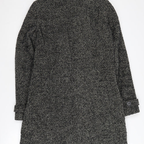Clockhouse Women's Grey Tweed Pea Coat Size S