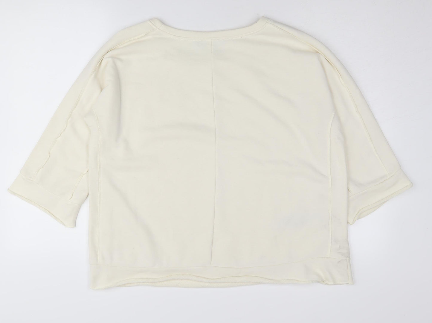 Violeta by Mango Women's White Jewel Pullover Jumper S