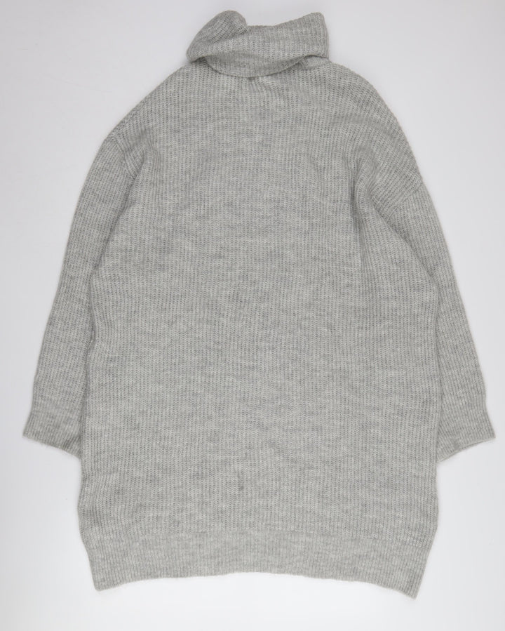 Stradivarius Grey Cowl Neck Women's Pullover Jumper