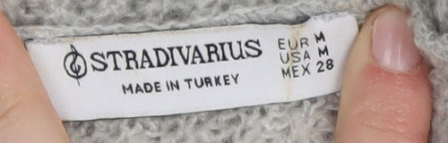 Stradivarius Grey Cowl Neck Women's Pullover Jumper