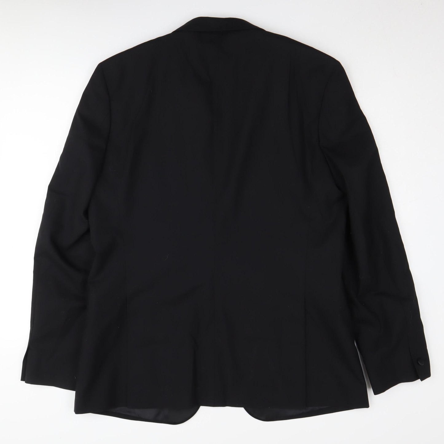 Kin Men's Black Wool Tuxedo Suit Jacket Regular Fit