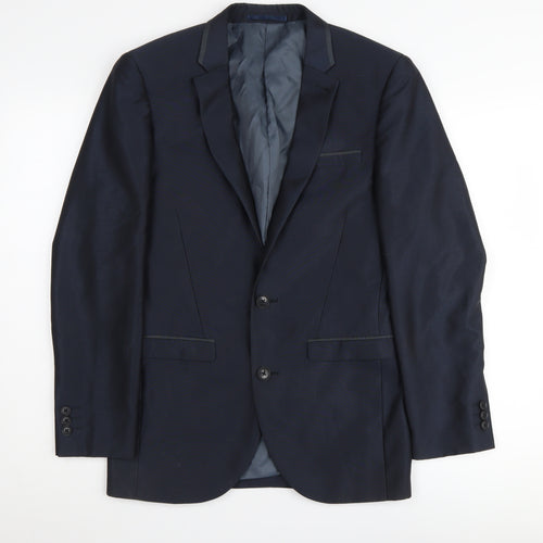 Next Men's Blue Slim Blazer, 36S, Formal