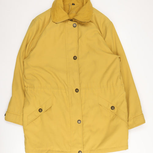 Dannimac Women's Yellow Mid-Length Basic Coat M