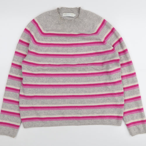 John Lewis Women's Multicoloured Striped Cashmere Jumper