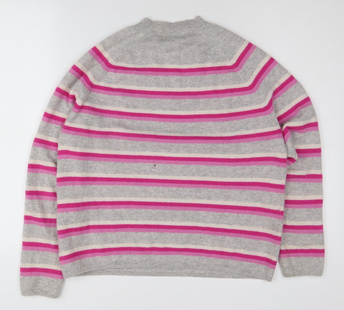 John Lewis Women's Multicoloured Striped Cashmere Jumper