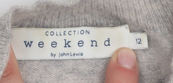 John Lewis Women's Multicoloured Striped Cashmere Jumper