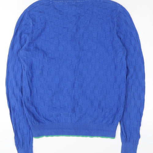 Dickins & Jones Women's Blue Cotton Cardigan Size S