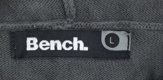 Bench Men's Black Hooded Jacket L - Casual Style