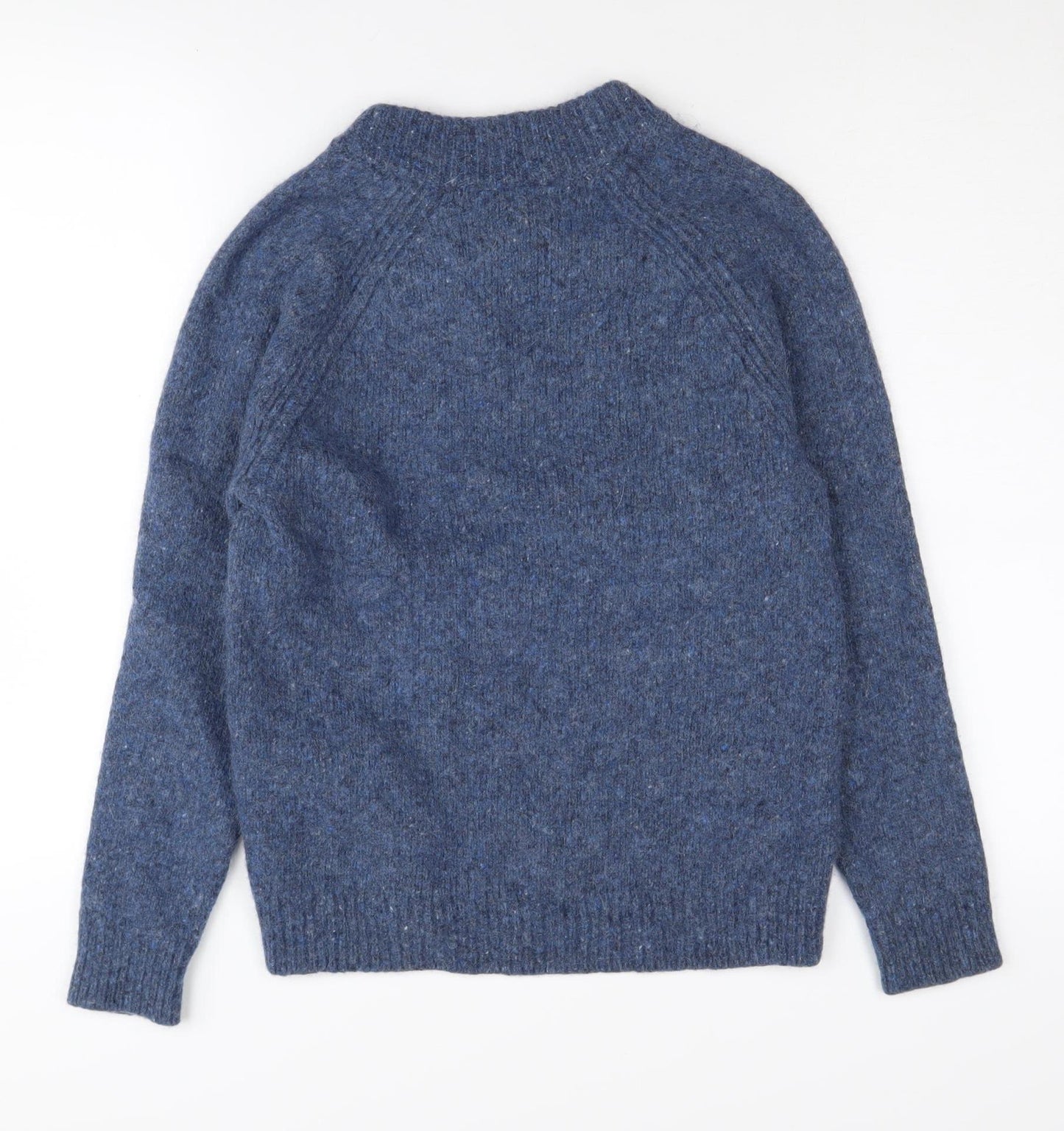 White Stuff Men's Blue Henley Jumper S