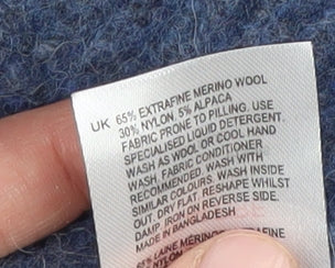 White Stuff Men's Blue Henley Jumper S