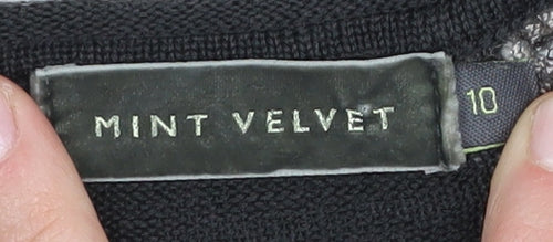 Mint Velvet Women's Black Floral Bodycon Dress