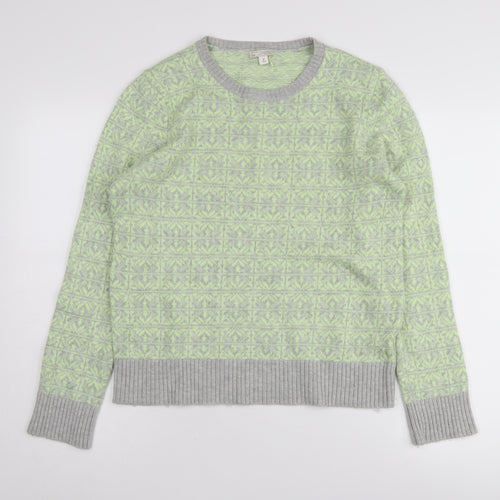 Gap Women's Green Pullover Jumper Medium