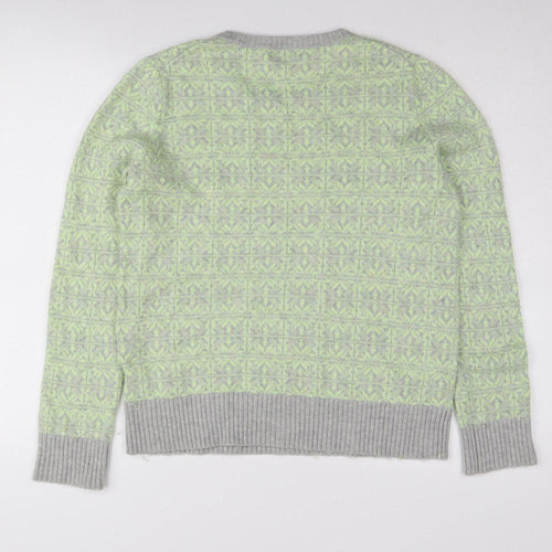 Gap Women's Green Pullover Jumper Medium