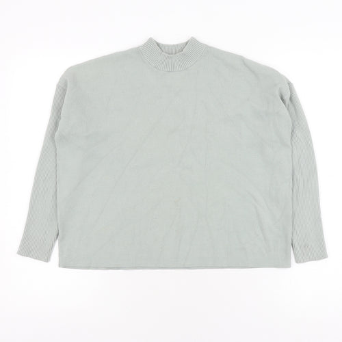 Oliver Boas Grey Mock Neck Pullover Jumper Size 6