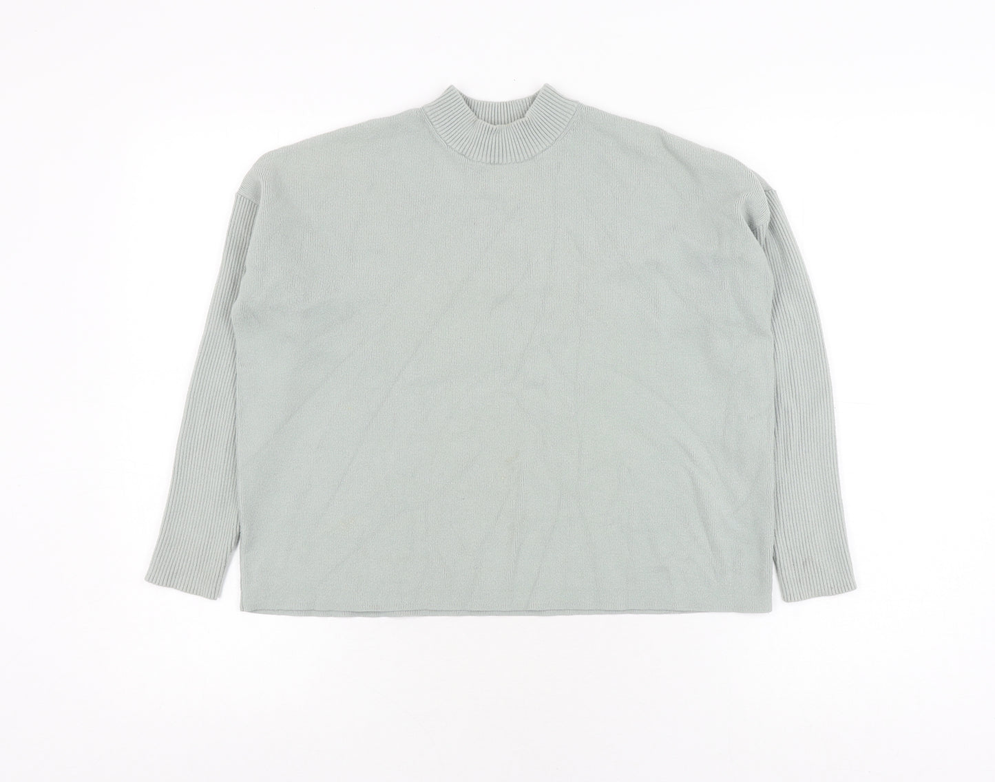 Oliver Boas Grey Mock Neck Pullover Jumper Size 6