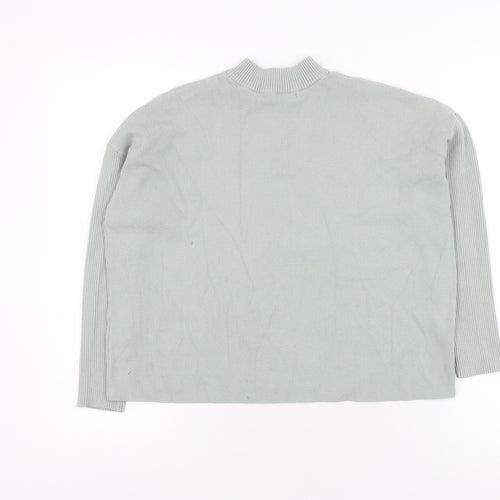Oliver Boas Grey Mock Neck Pullover Jumper Size 6
