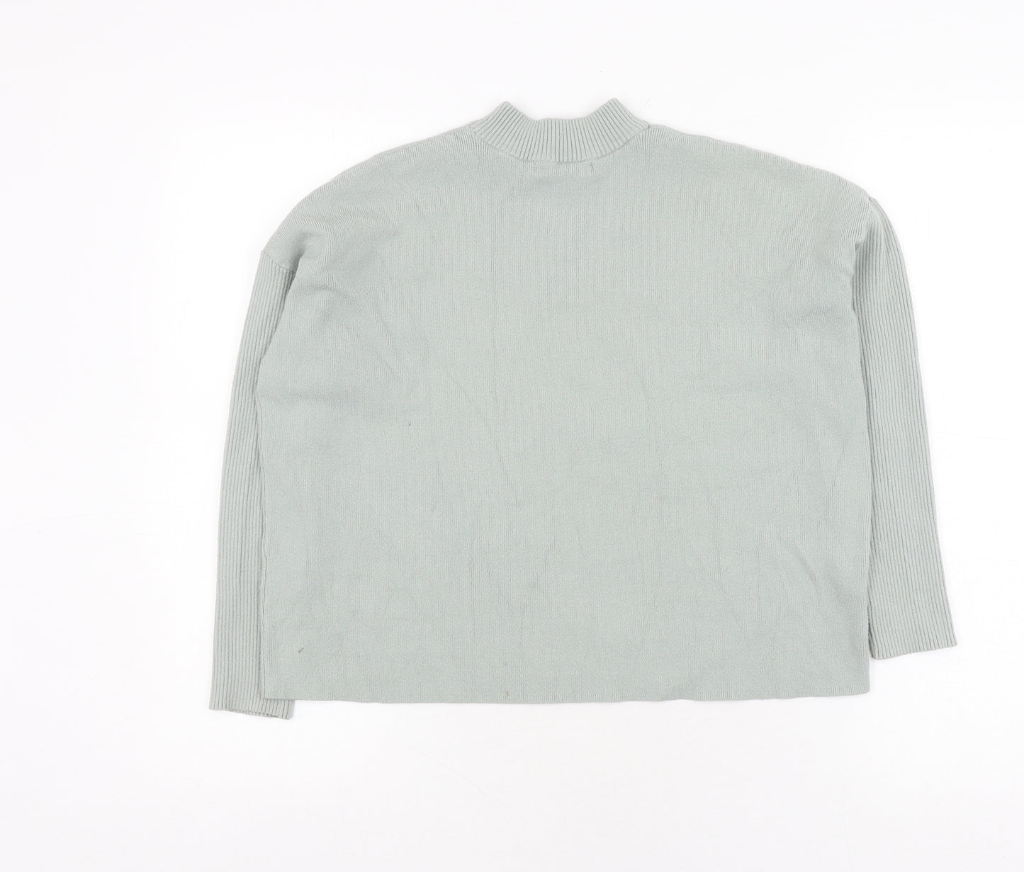 Oliver Boas Grey Mock Neck Pullover Jumper Size 6