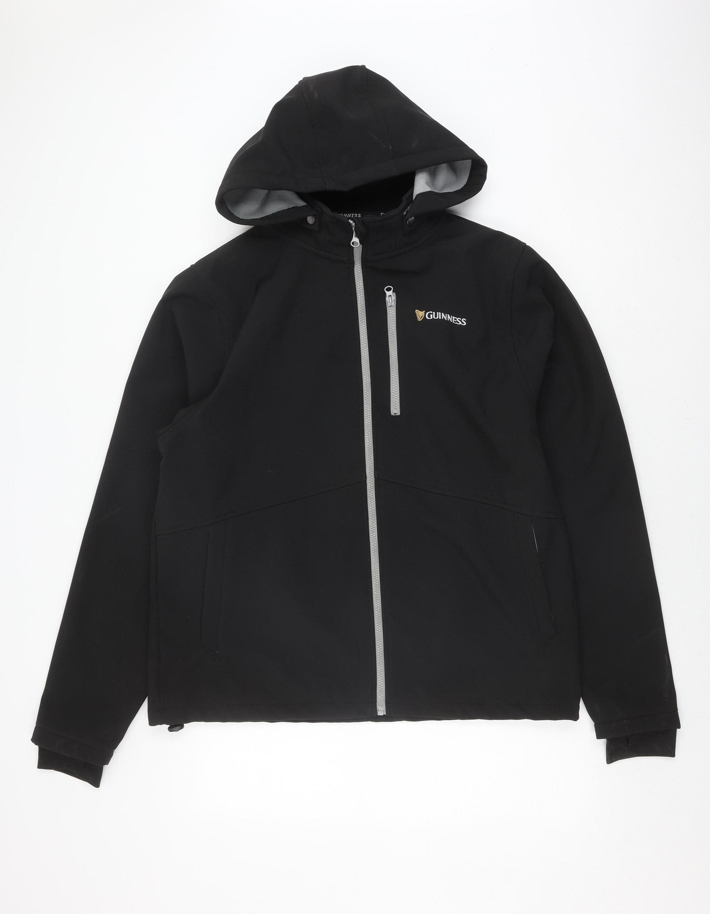 Guinness Men's Black Hooded Jacket 2XL