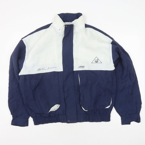 Dunhill Men's Blue Large Windbreaker Jacket